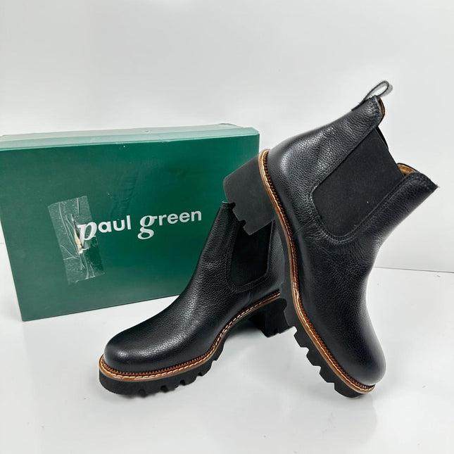 Paul Green Adult 9775-01 Schwarz, Size 6.5 Women Boots 27133