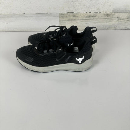 Under Armour Men's Project Rock Blood Sweat Respect4-Black/Castlerock/White 8.5M