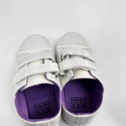 FUNCOO PLUS Toddler Kids Canvas Shoes Girls Casual Walking Sneakers with Hook, 9