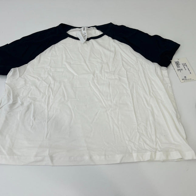 Splits59 Baseball Jersey Tee, White - Black, Size S, C3036