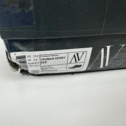 Anthony Veer Men's Truman Derby Lace-up Leather Dress Shoes - Black, Size 10.5