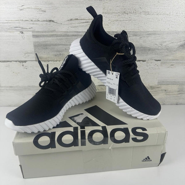 Adidas Kaptir 3.0 New Running Shoes Size 10 Men's Black White Sneakers