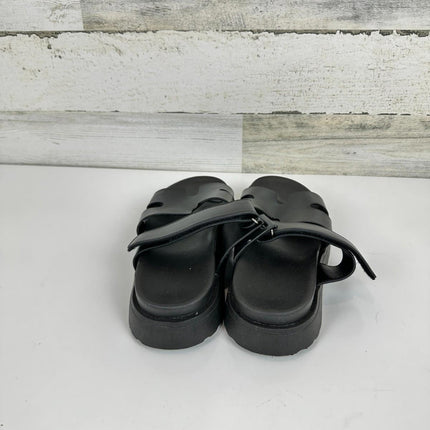 Women's Thick Platform Slide Sandals anti-slip Sole Open Toe Strap Summer, 5