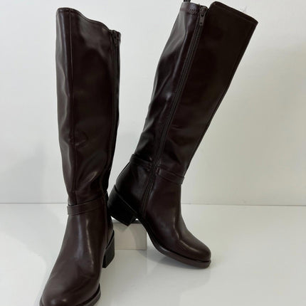 WHITE MOUNTAIN Women's Custom Block Heeled Riding Boots, Size 6.5M