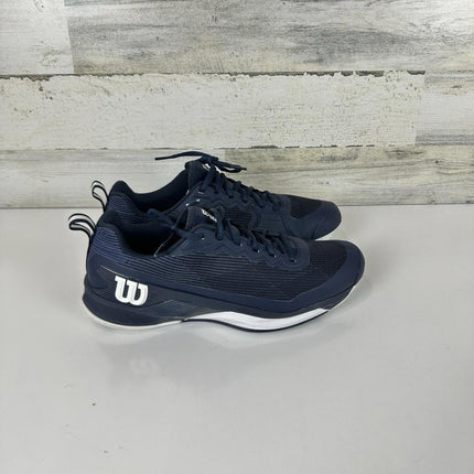 WILSON Men's Rush Pro 4.5 Clay Tennis Shoes Sneaker Navy Blazer/White Size 10.5