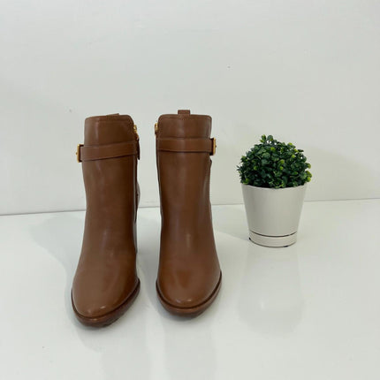 Lauren Ralph Lauren, Women's Madisyn Buckled Dress Booties , Brown, Size 9