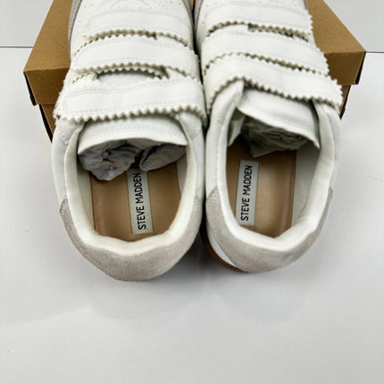 Steve Madden Women's Momentum Sneaker, White, Size 10