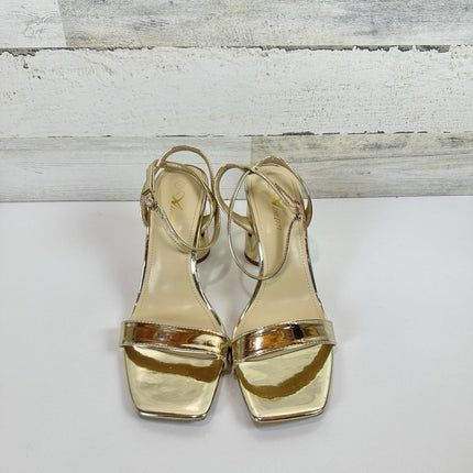 Athlefit Chunky Heels for Women Block Heeled Sandals Square Toe Ankle Strap Sz10