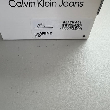 Calvin Klein Women's Arin Logo Beach Slide Sandals - Black ,Size,7
