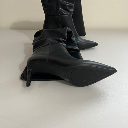 I.N.C. International Concepts Womens Damoni Boots Black Smooth 6M