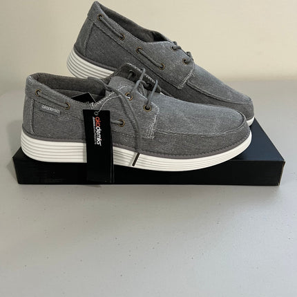 Akademiks Men's Knox Boat Shoes - Grey, Size, 10