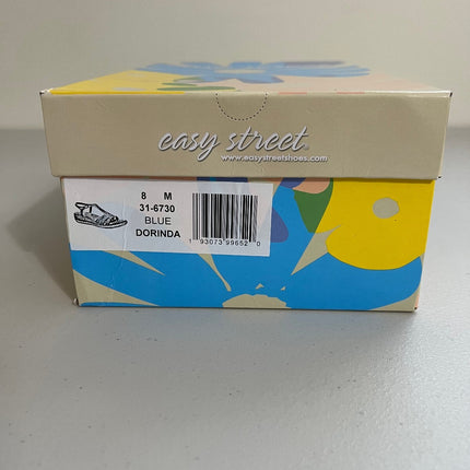 Women's Dorinda Espadrille Wedge by Easy Street in Blue (Size 8 M)