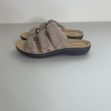 Clarks Laurieann Cove Women's Shoes Sand Leather : 9 D - Wide