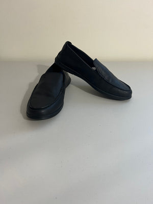 Clarks Men's Collection Flexway Step Leather Slip-on Loafers-Black,9.5