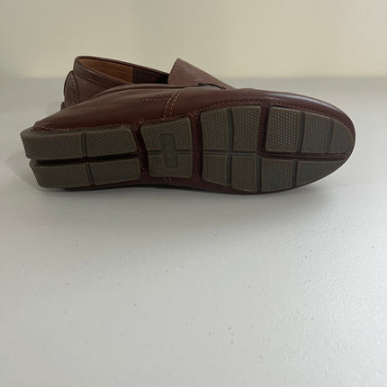 Clarks Markman Plain Men's Shoes Dark Tan Leather : 9 D - Medium