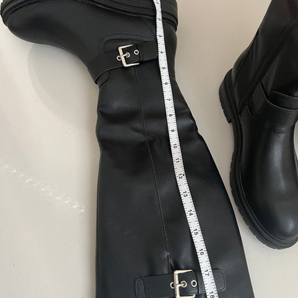 Sun + Stone Women's Omegaa Moto Boots,9.5- Black Sm