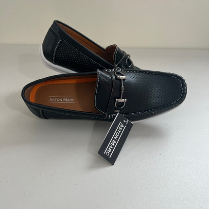 Aston Marc Men's Perforated Driving Loafers,