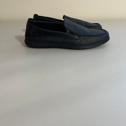 Clarks Men's Collection Flexway Step Leather Slip-on Loafers-Black,9.5