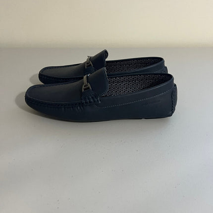 Aston Marc Men's Charter Bit Loafers Navy Blue, Size, 11
