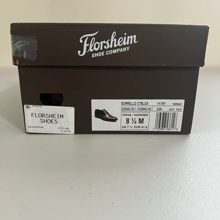 Florsheim Men's Sorrello Cap Toe Balmoral Oxford Dress Shoe - Cognac Multi