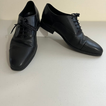 Calvin Klein Men's Drew Lace-up Dress Oxford - Black Leather, Size, 11