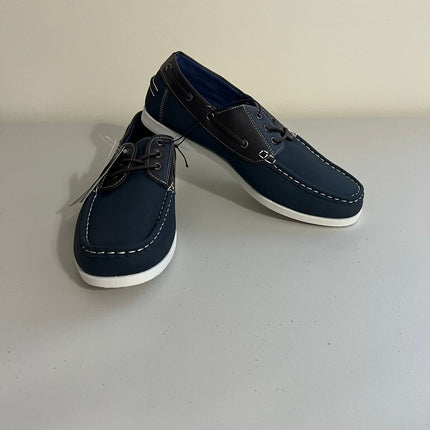 Akademiks Men's Marina Lace-up Boat Shoes - Navy, Size, 10