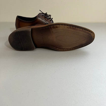 Steve Madden Men's Zane Tonal & Textured Leather Mid Oxford Dress Shoe -