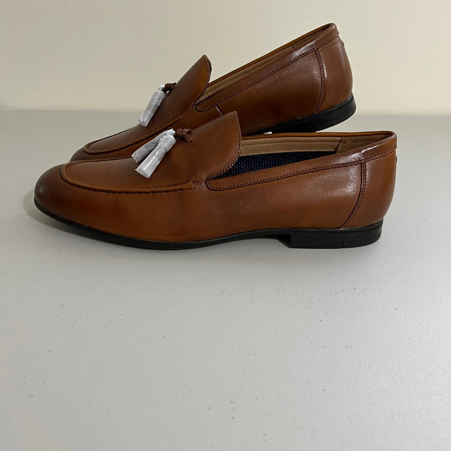 Bar Iii Men's Bakerr Leather Tassel Loafer, Tan Leather