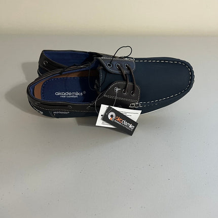 Akademiks Men's Marina Lace-up Boat Shoes - Navy, Size, 10