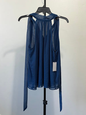 1.state Sleeveless Back Tie Halter , Size M