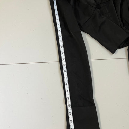 Black Long Sleeve Satin Blouse
