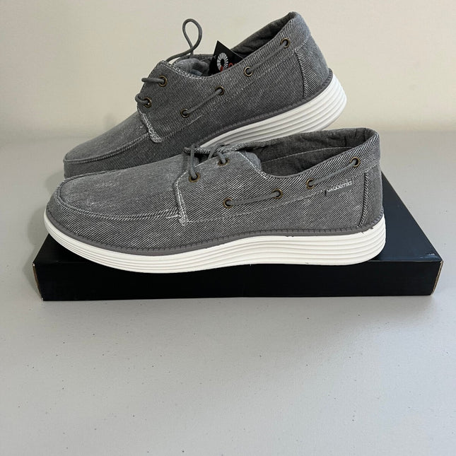 Akademiks Men's Knox Boat Shoes - Grey, Size, 10