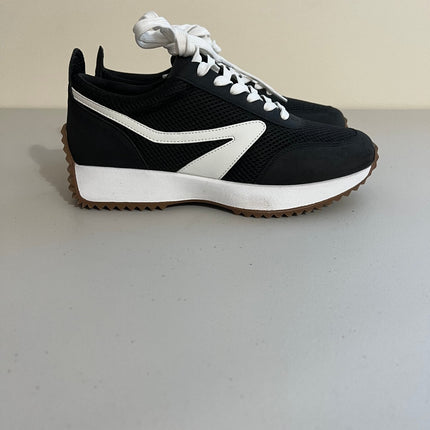 Dv Dolce Vita Women's Bynx Lace-up Jogger Sneakers - Black/White