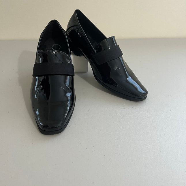 Calvin Klein Men's Bernard Slip-on Formal Loafer Formal Black - Size: 9.5