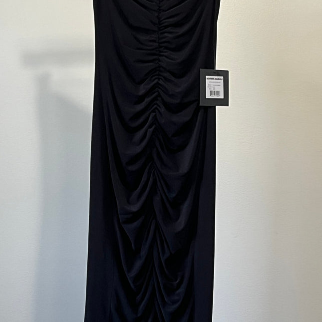 Norma Kamali Womens Ruched Front Mini Dress M Black