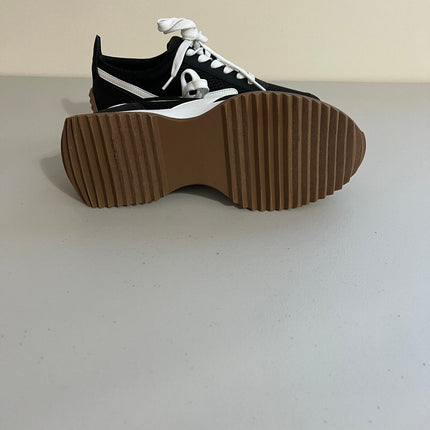 Dv Dolce Vita Women's Bynx Lace-up Jogger Sneakers - Black/White