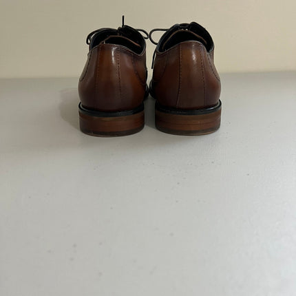 Steve Madden Men's Zane Tonal & Textured Leather Mid Oxford Dress Shoe -