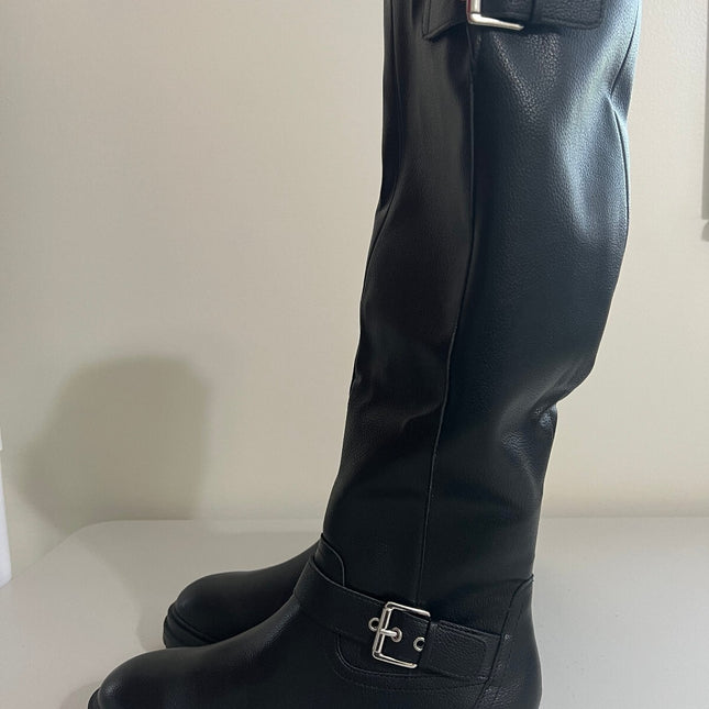 Sun + Stone Women's Omegaa Moto Boots,9.5- Black Sm