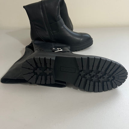 Sun + Stone Women's Omegaa Moto Boots,9.5- Black Sm