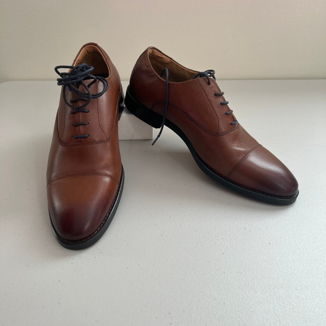 Ted Baker Men's Cap Toe Oxfords Cognac - Size: 10 D-Width