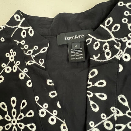 Karen Kane Cotton Eyelet Tiered Mini Dress Size , m