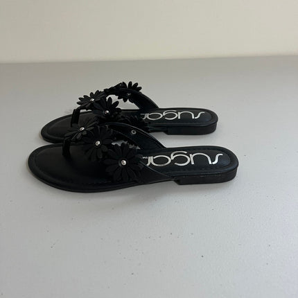 Sugar Women's Finnesse Flat Sandals - Black, Size, 6