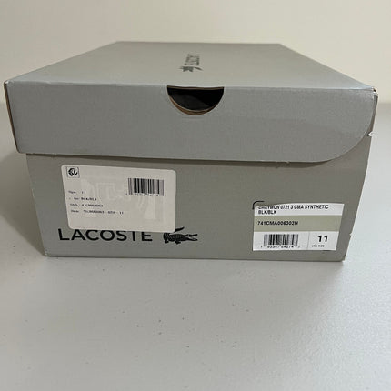 Lacoste Chaymon Sneakers Men's Lace-up Boots Black/Black : 11 M, Leather/Rubber