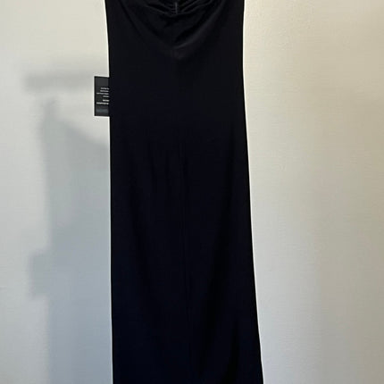 Norma Kamali Womens Ruched Front Mini Dress M Black