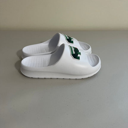 Lacoste Men's Serve Slide 2.0 Sandals - Natural -White -Size,10
