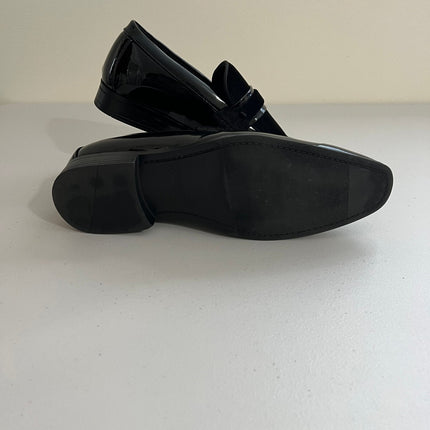 Stacy Adams Shoes Spratley Moc Toe Saddle Slip on Black Size 9