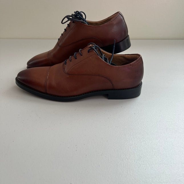 Ted Baker Men's Cap Toe Oxfords Cognac - Size: 10 D-Width