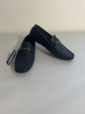 Aston Marc Men's Charter Bit Loafers Navy Blue, Size, 11