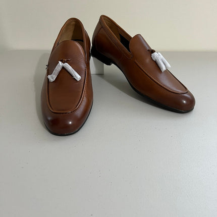 Bar Iii Men's Bakerr Leather Tassel Loafer, Tan Leather