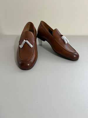 Bar Iii Men's Bakerr Leather Tassel Loafer, Tan Leather